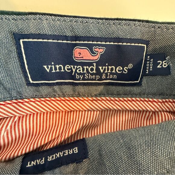 Vineyard Vines Blue Green Plaid Breaker Pants 28 - Picture 3 of 9